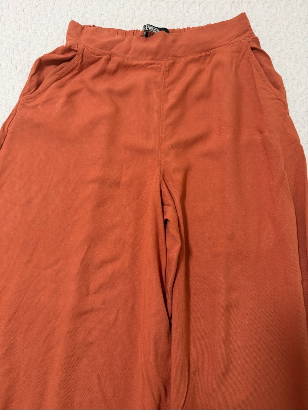 Rewash Men's Rust Orange Jogger Pants